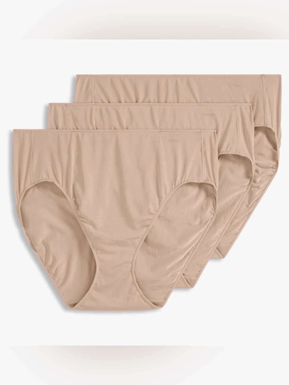 Jockey Women's No Panty Line Promise Hip Brief - 3 Pack Beige 8XL